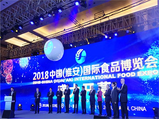 2018中国(淮安)国际食品博览会启幕 华阳恒通妙笔著新篇